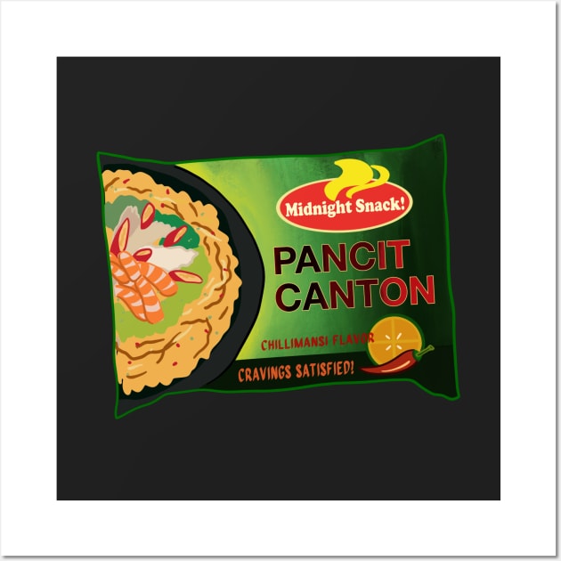 PANCIT CANTON FILIPINO FOOD STICKER Wall Art by Aydapadi Studio